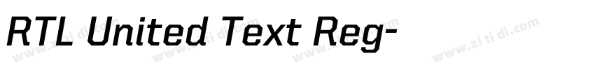 RTL United Text Reg字体转换